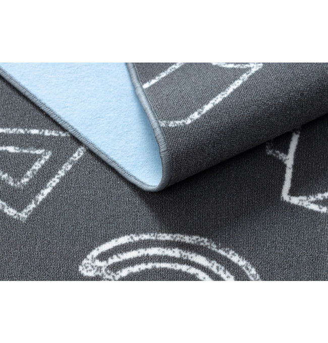 Dětský koberec SCHOOL šedý