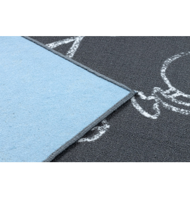 Dětský koberec SCHOOL šedý