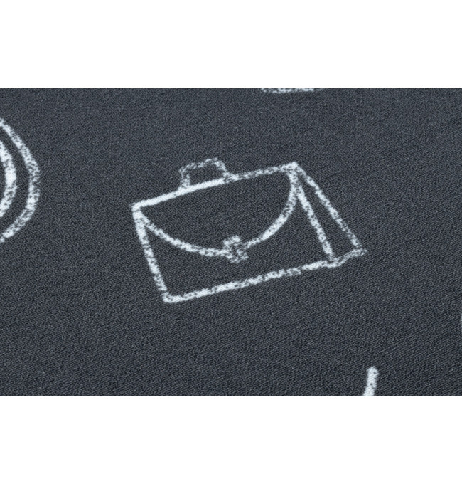 Dětský koberec SCHOOL šedý