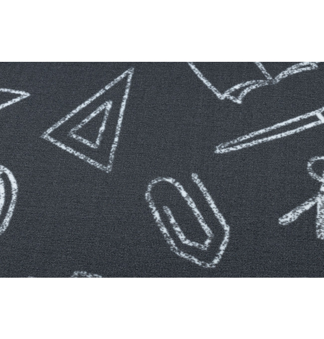 Dětský koberec SCHOOL šedý