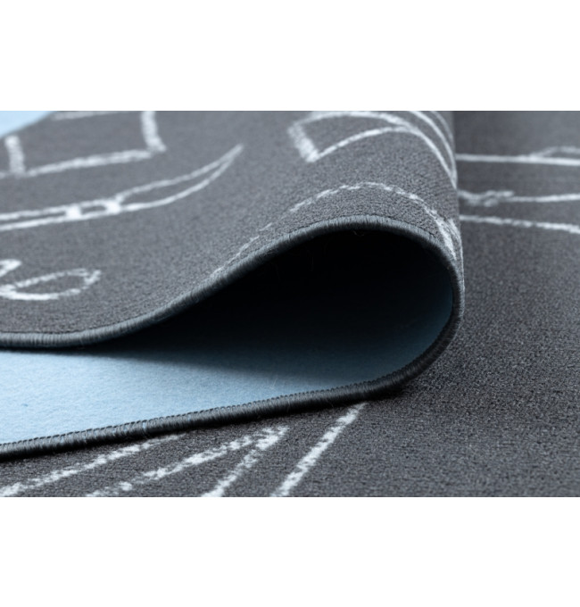 Dětský koberec SCHOOL šedý