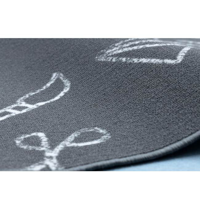 Dětský koberec SCHOOL šedý