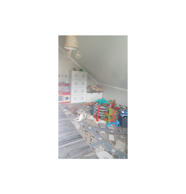 Dětský protiskluzový koberec STREET béžový