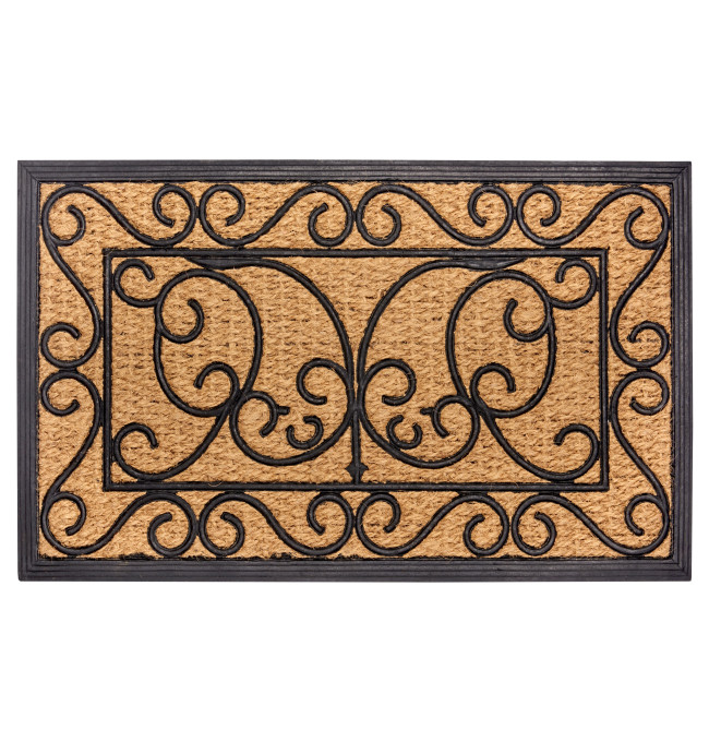 Rohožka Hanse Home Mix Mats ornament, béžová / černá