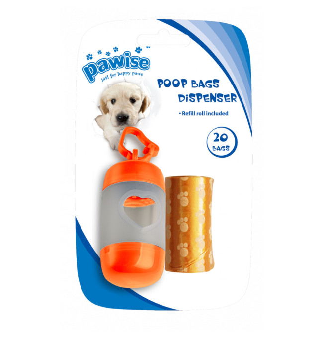 Pouzdro na sáčky pro psy s rolkami