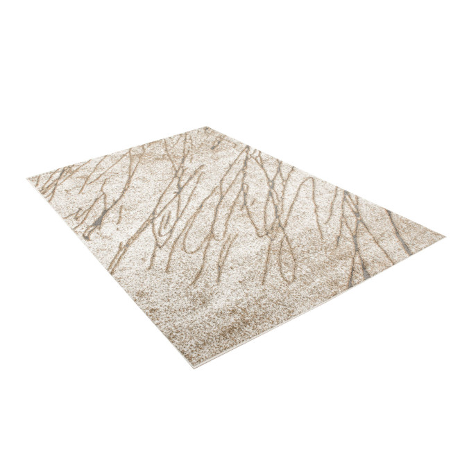 Koberec Zer Lux 5766A abstraktní, béžový / krémový / zlatý / šedý