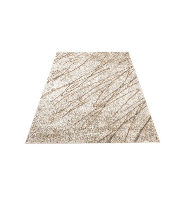 Koberec Zer Lux 5766A abstraktní, béžový / krémový / zlatý / šedý