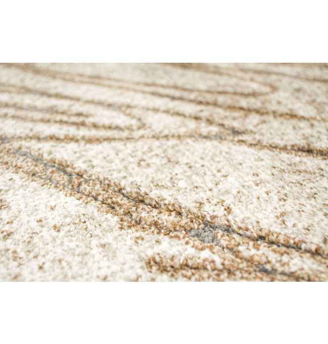 Koberec Zer Lux 5766A abstraktní, béžový / krémový / zlatý / šedý