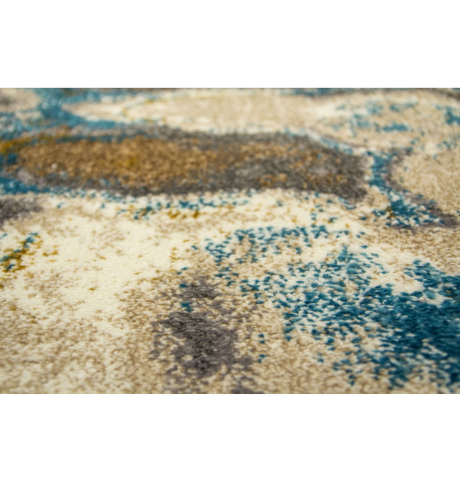 Koberec 6761A Zer Lux šedý / tyrkysový / zlatý