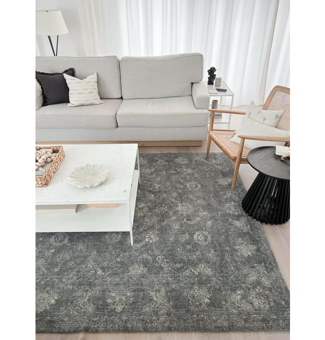 Koberec Agnella Calisia Vintage Flora Grafit