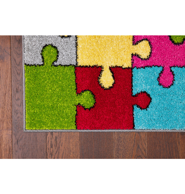 Koberec Agnella Funky Top Super Puzzle žltý
