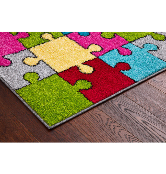 Koberec Agnella Funky Top Super Puzzle žltý
