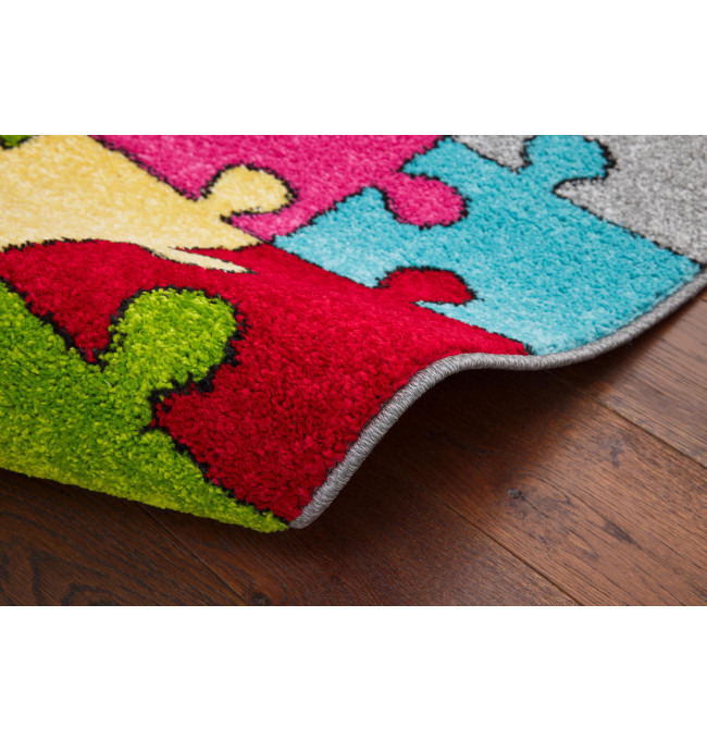 Koberec Agnella Funky Top Super Puzzle žltý