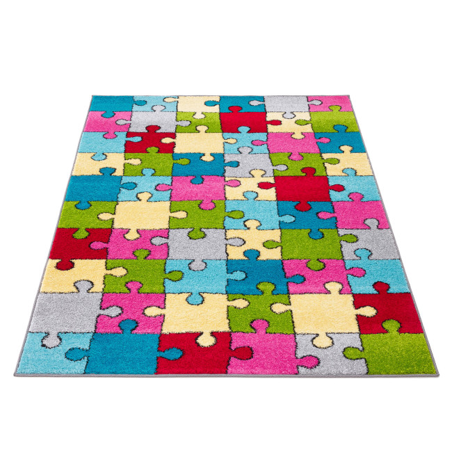 Koberec Agnella Funky Top Super Puzzle žltý