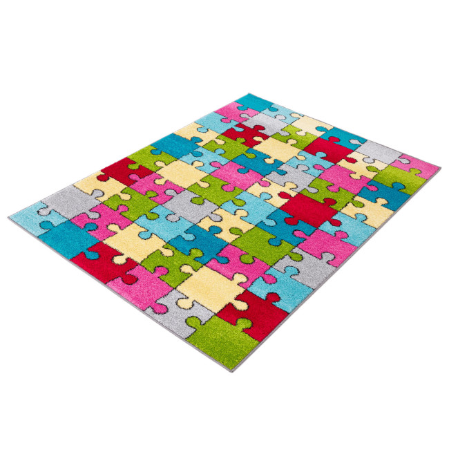 Koberec Agnella Funky Top Super Puzzle žltý