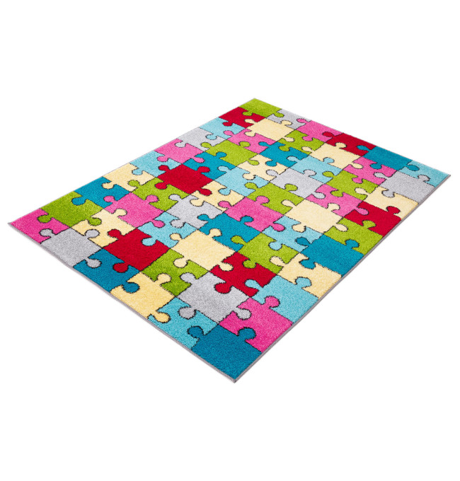 Koberec Agnella Funky Top Super Puzzle žltý