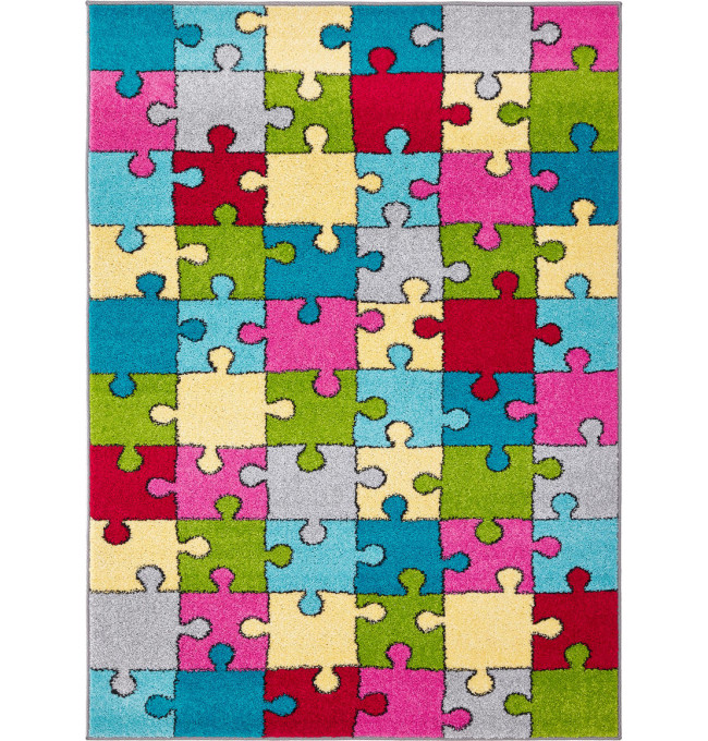 Koberec Agnella Funky Top Super Puzzle žltý