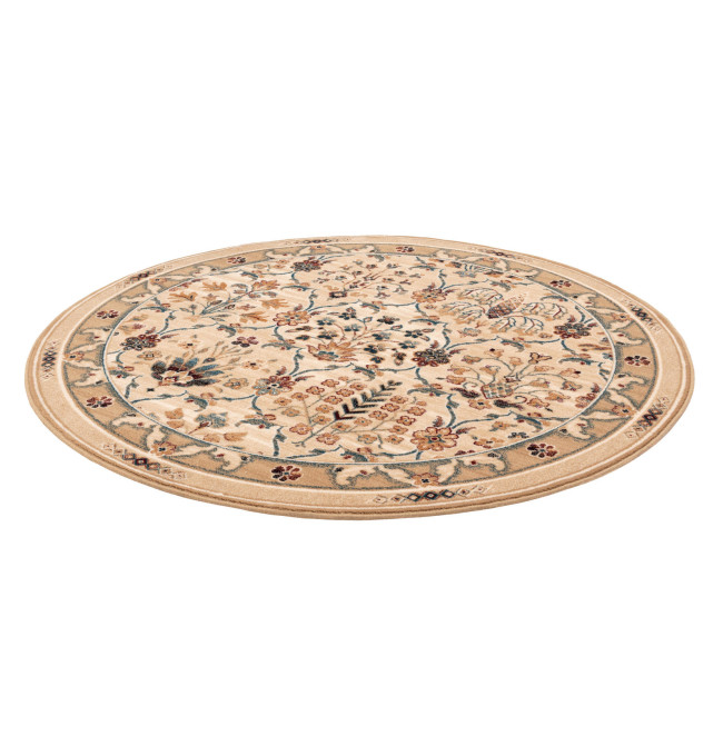 Koberec Agnella Isfahan Amara světle béžový kruh