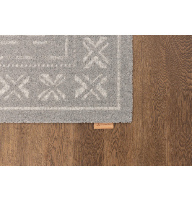 Koberec Agnella Noble Blockprint šedý