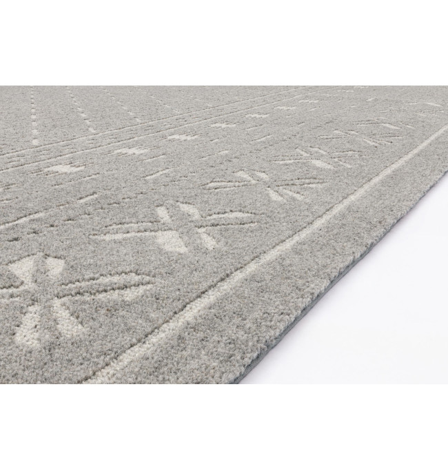 Koberec Agnella Noble Blockprint šedý