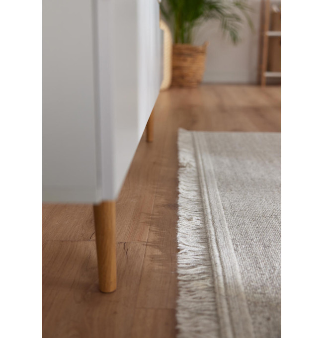 Koberec Agnella Noble Nizer světle šedý třásně