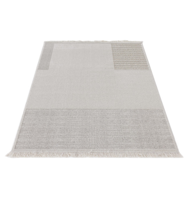 Koberec Agnella Noble Nizer světle šedý třásně
