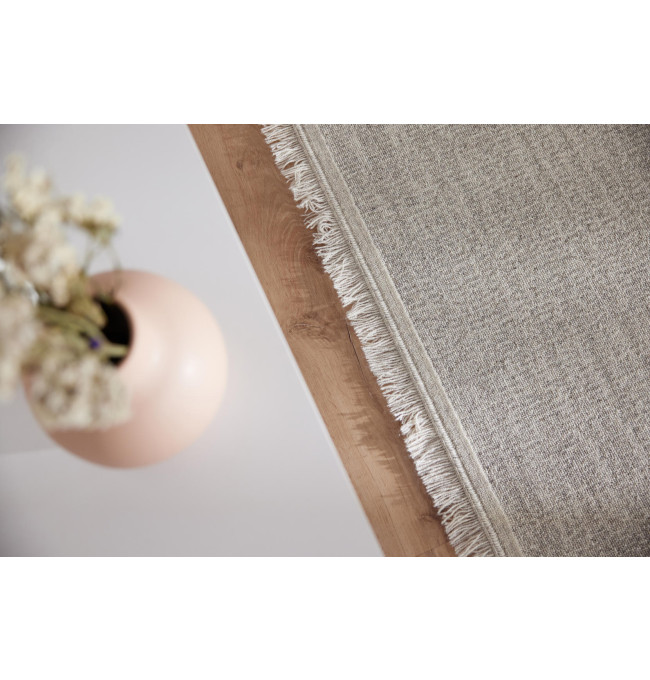 Koberec Agnella Noble Nizer světle šedý třásně