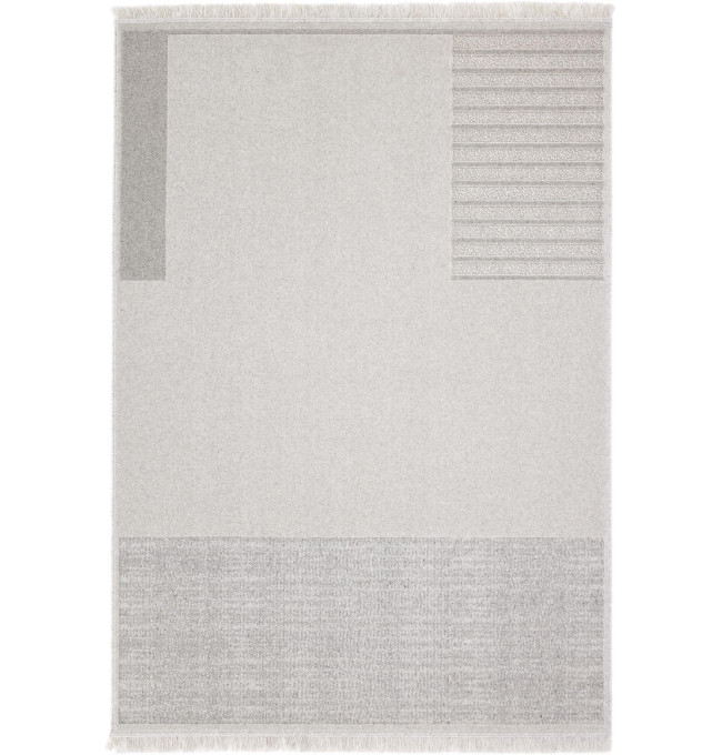 Koberec Agnella Noble Nizer světle šedý třásně