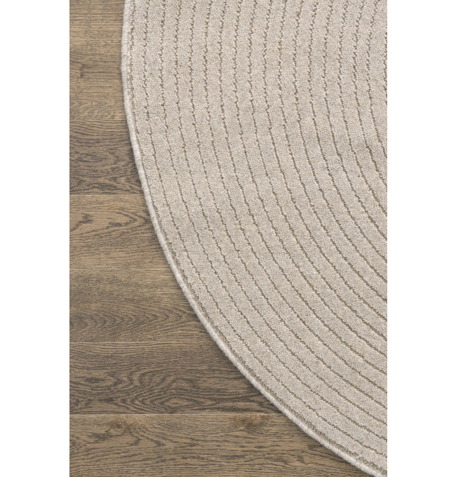 Koberec Agnella Noble Ruti světle béžový kruh