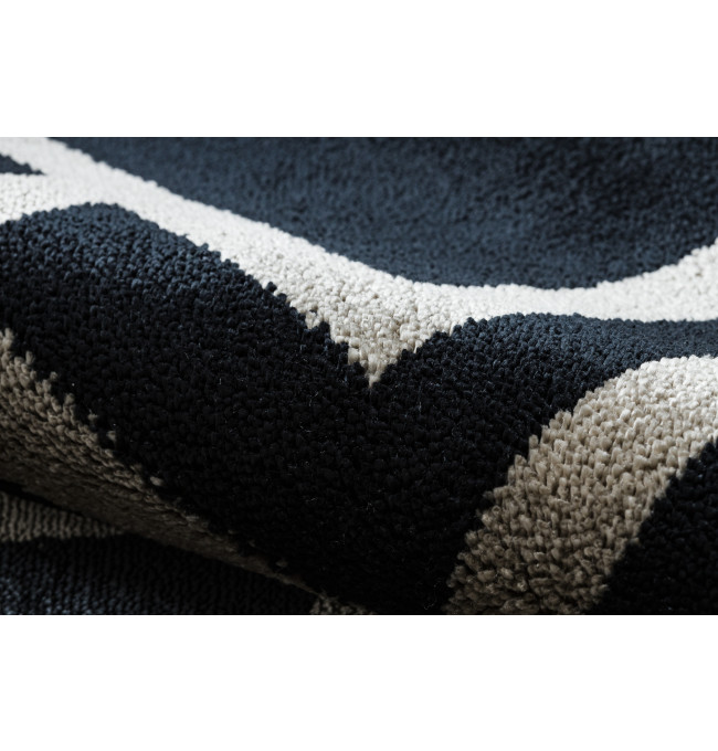 Koberec AMOUR 53078B geometrický / linie, černý