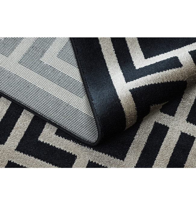 Koberec AMOUR 53078B geometrický / linie, černý