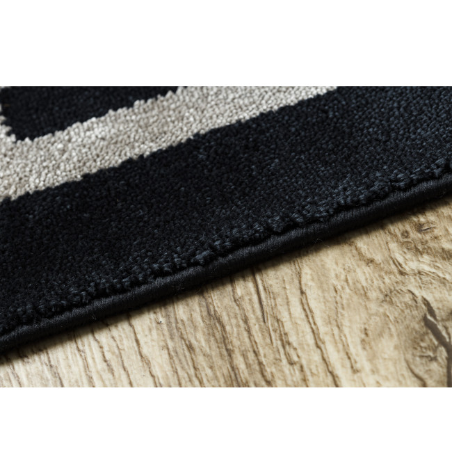 Koberec AMOUR 53078B geometrický / linie, černý