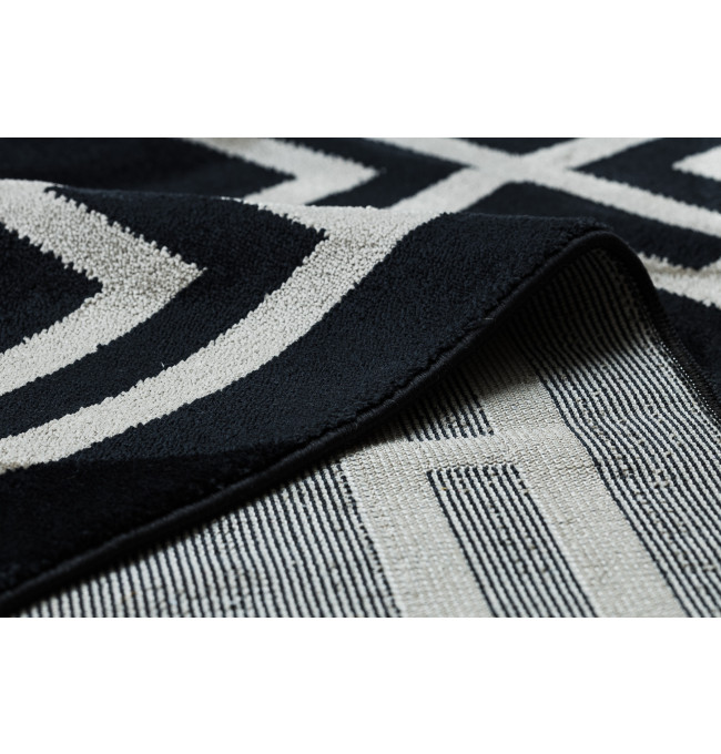 Koberec AMOUR 53078B geometrický / linie, černý