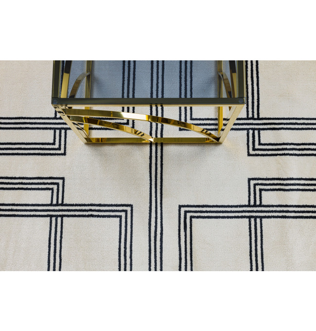 Koberec AMOUR 53091C geometrický / linie, krémový