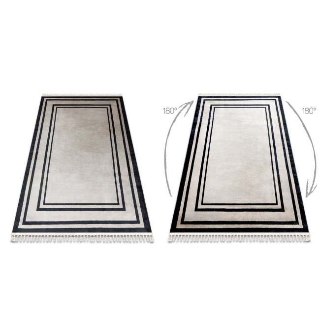 Koberec AMOUR 53104A rám, béžový