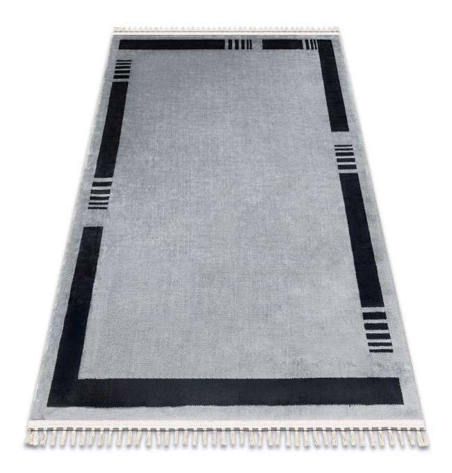 Koberec AMOUR 53113D rám, šedý