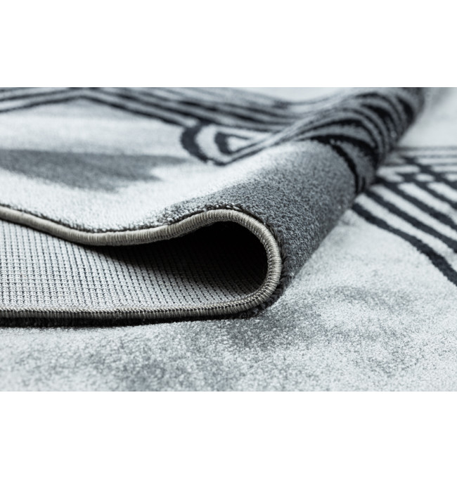 Koberec AMOUR 53116D geometrický / linie, šedý