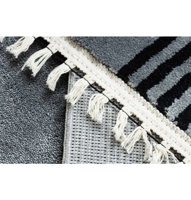 Koberec AMOUR 53116D geometrický / linie, šedý