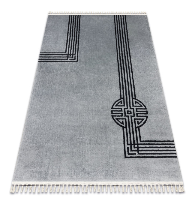 Koberec AMOUR 53116D geometrický / linie, šedý