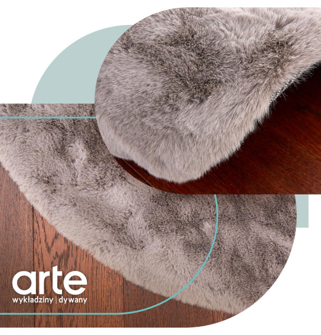 Koberec Angelo tmavě šedý kruh