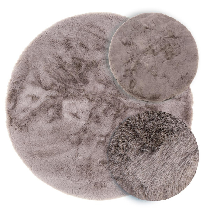 Koberec Angelo tmavě šedý kruh