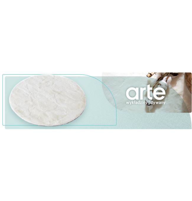 Koberec Angelo bílý kruh