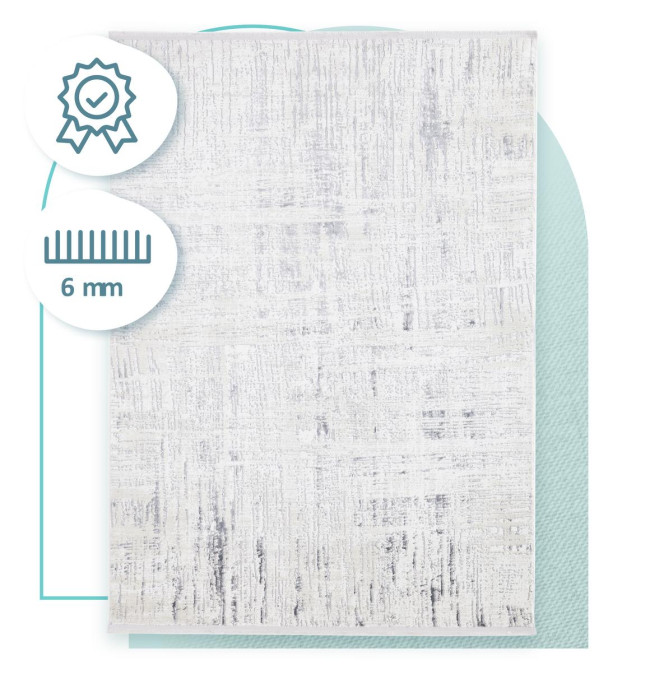 Koberec Luna Abrasion šedý