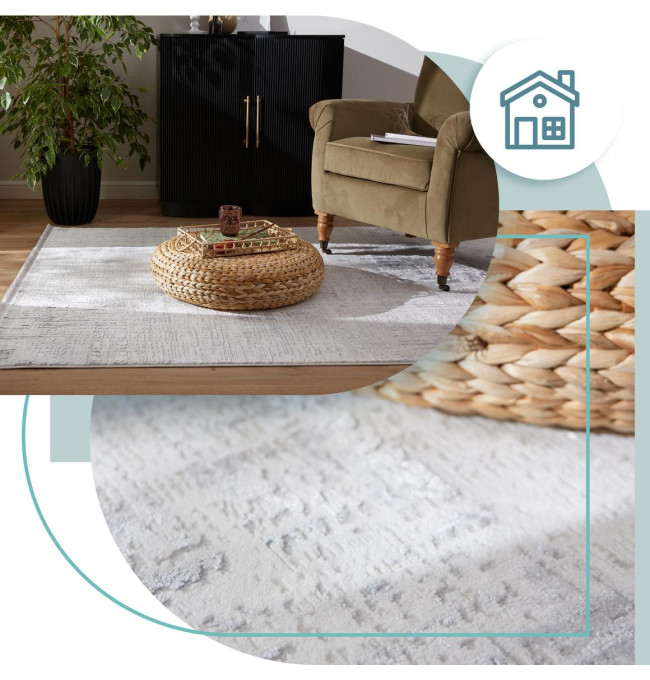 Koberec Luna Abrasion šedý