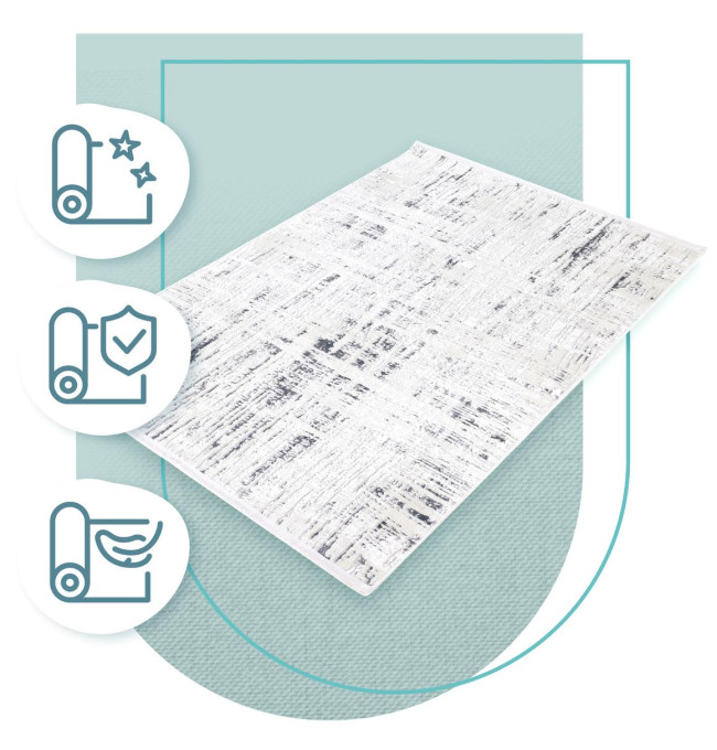 Koberec Luna Abrasion šedý