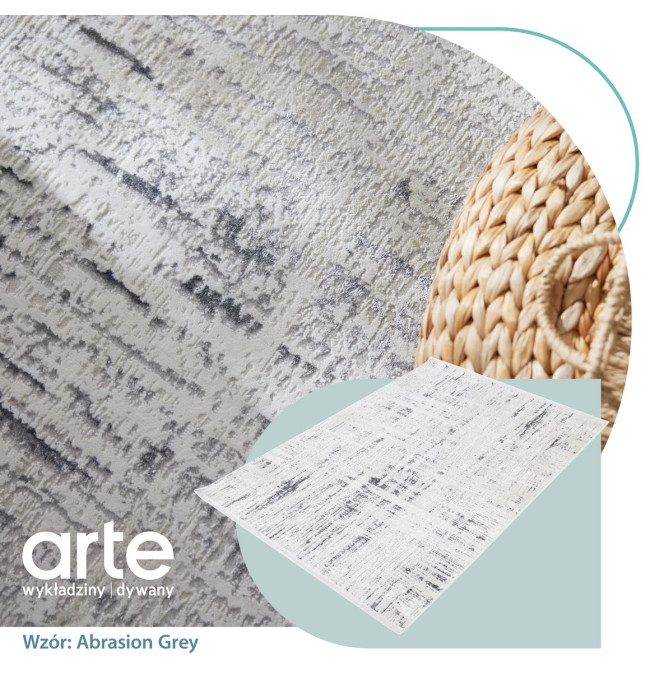 Koberec Luna Abrasion šedý