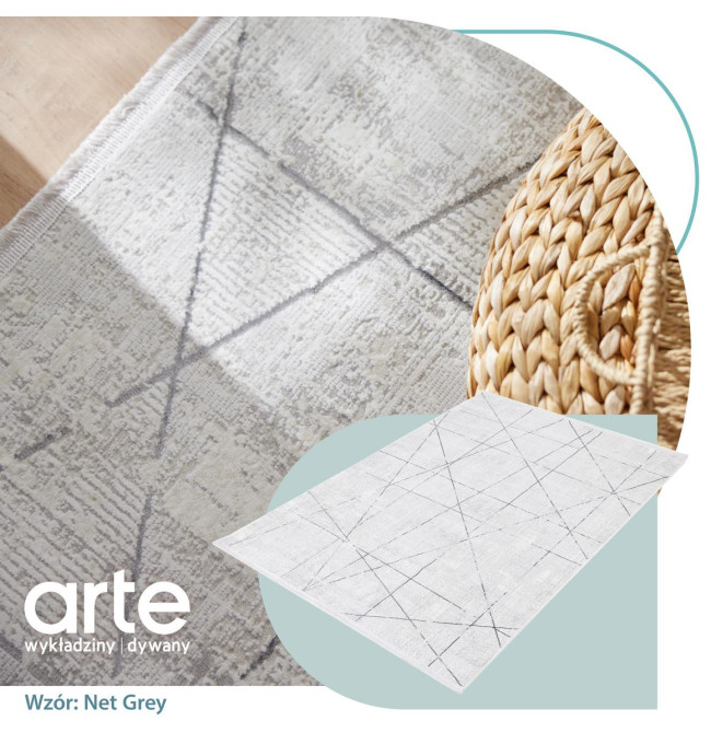 Koberec Luna Net šedý