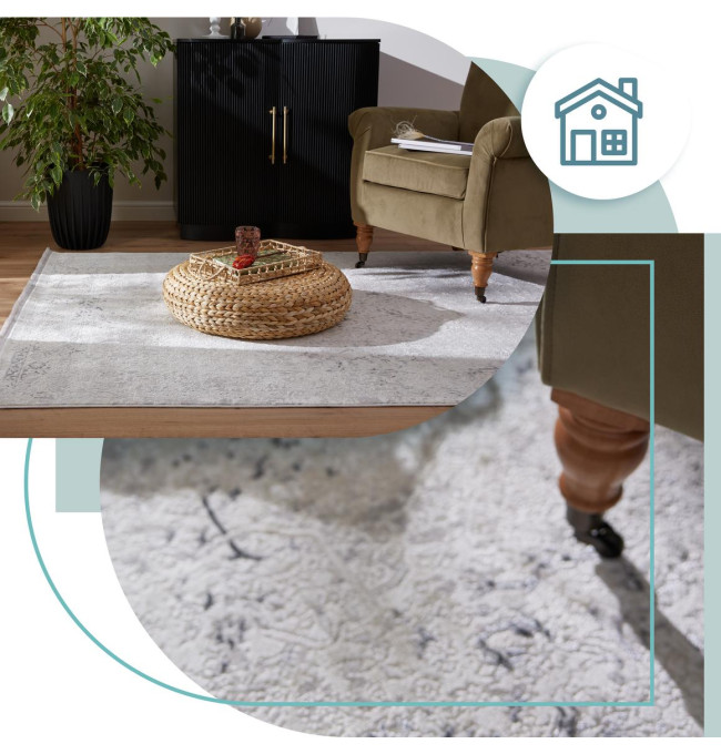 Koberec Luna Vintage šedý