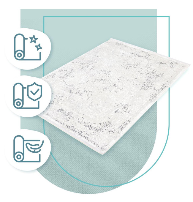 Koberec Luna Vintage šedý