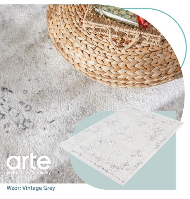 Koberec Luna Vintage šedý